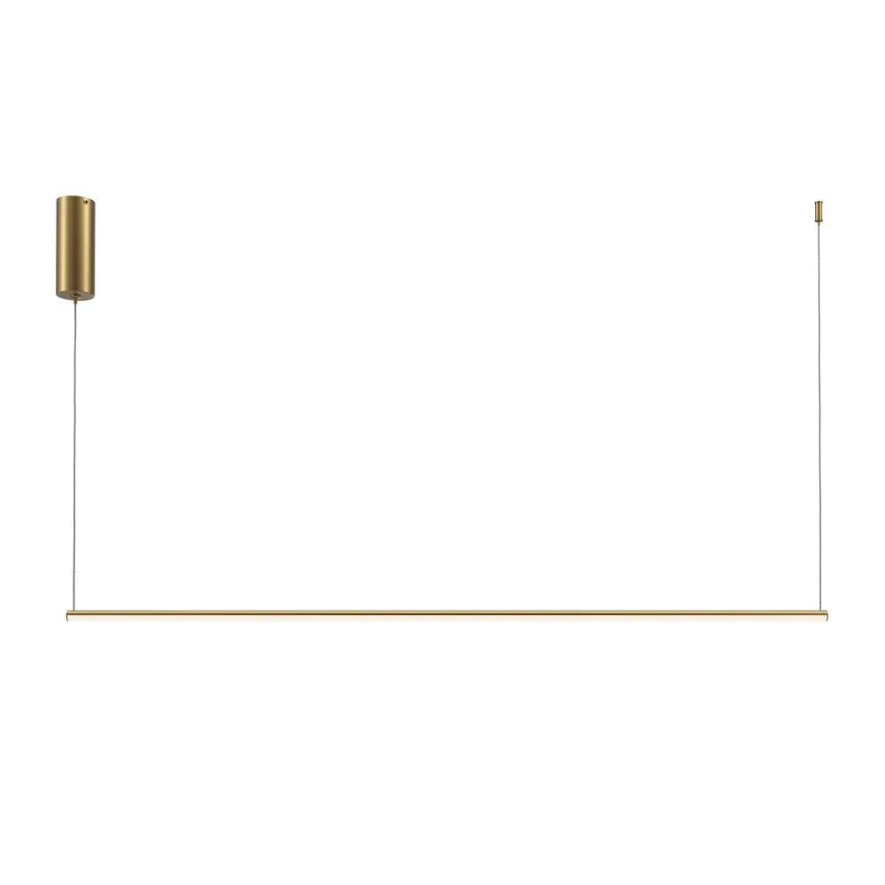 Lustra din Aluminiu Alama si Silicon Alb H316.7xL120cm Halo