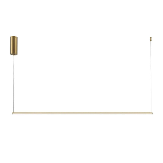 Lustra din Aluminiu Alama si Silicon Alb H316.7xL120cm Halo