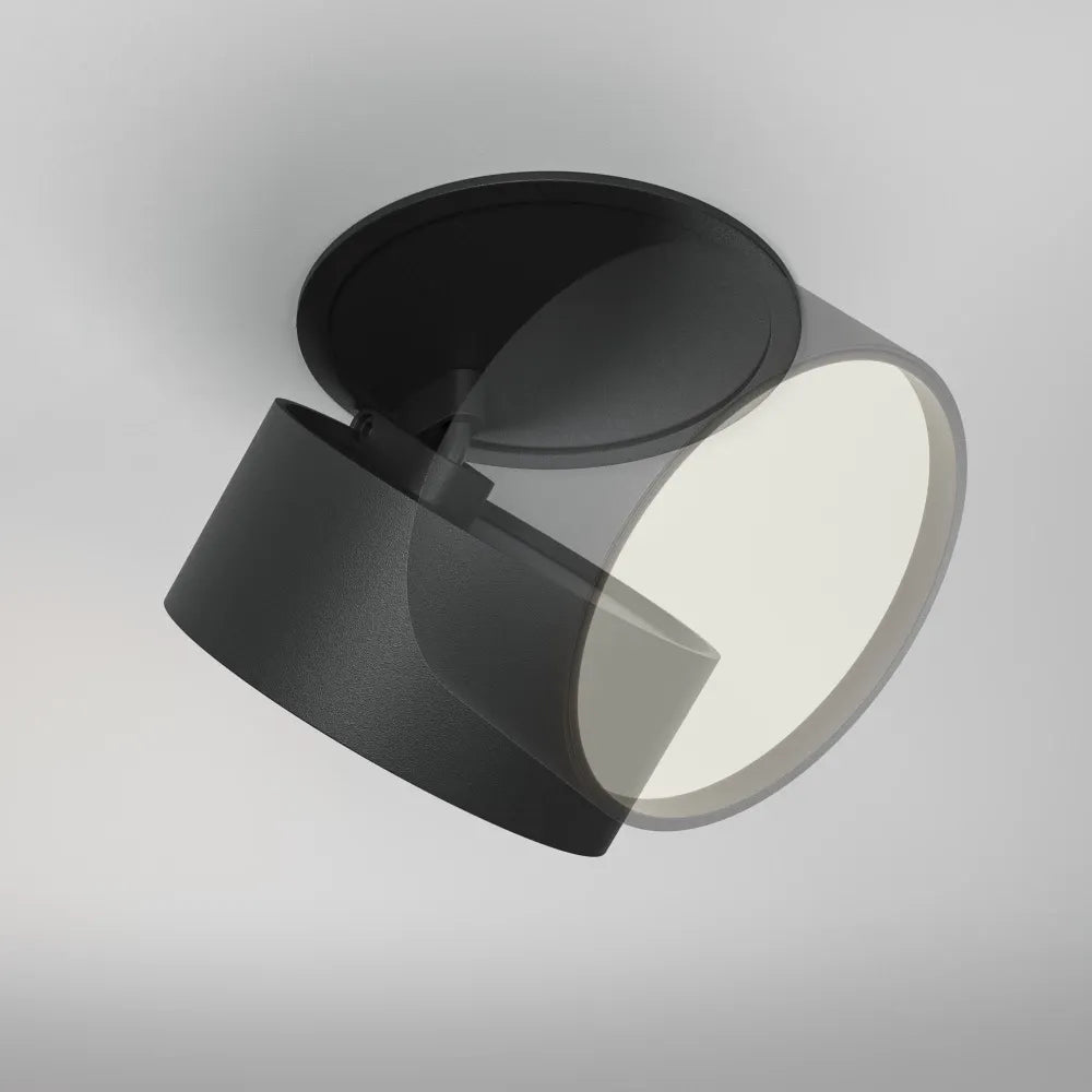 Spot incastrat din Aluminiu Negru H6.6xD8.5cm 12W 640lm 2200-4000k Onda
