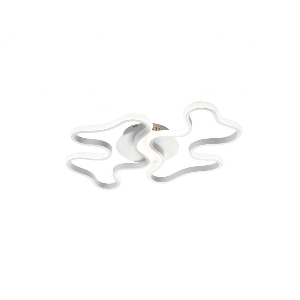 Plafoniera Asimetrica din Metal Alb Marea L59xH6cm