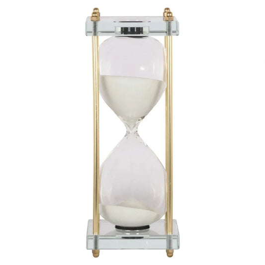Clepsidra decorativa din Metal/Sticla Auriu/Transparent L10.5xH25cm Gigi Richmond interiors