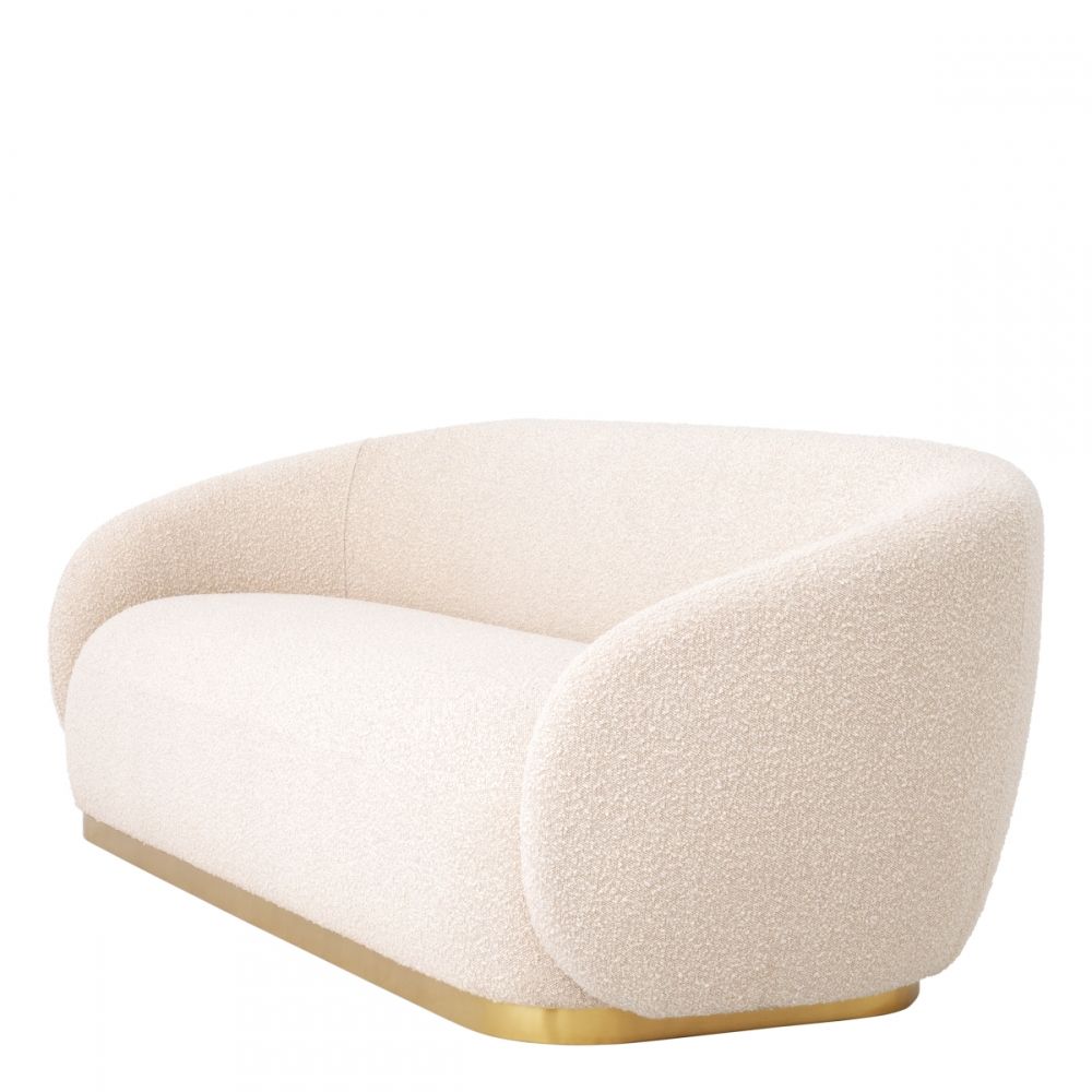 Canapea fixa Brice Eichholtz tapitata cu Stofa Boucle Crem L210cm