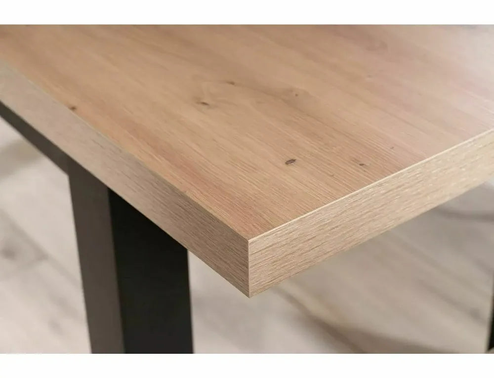 Masa extensibila din PAL Maro/Negru L140-218xH78cm Presto