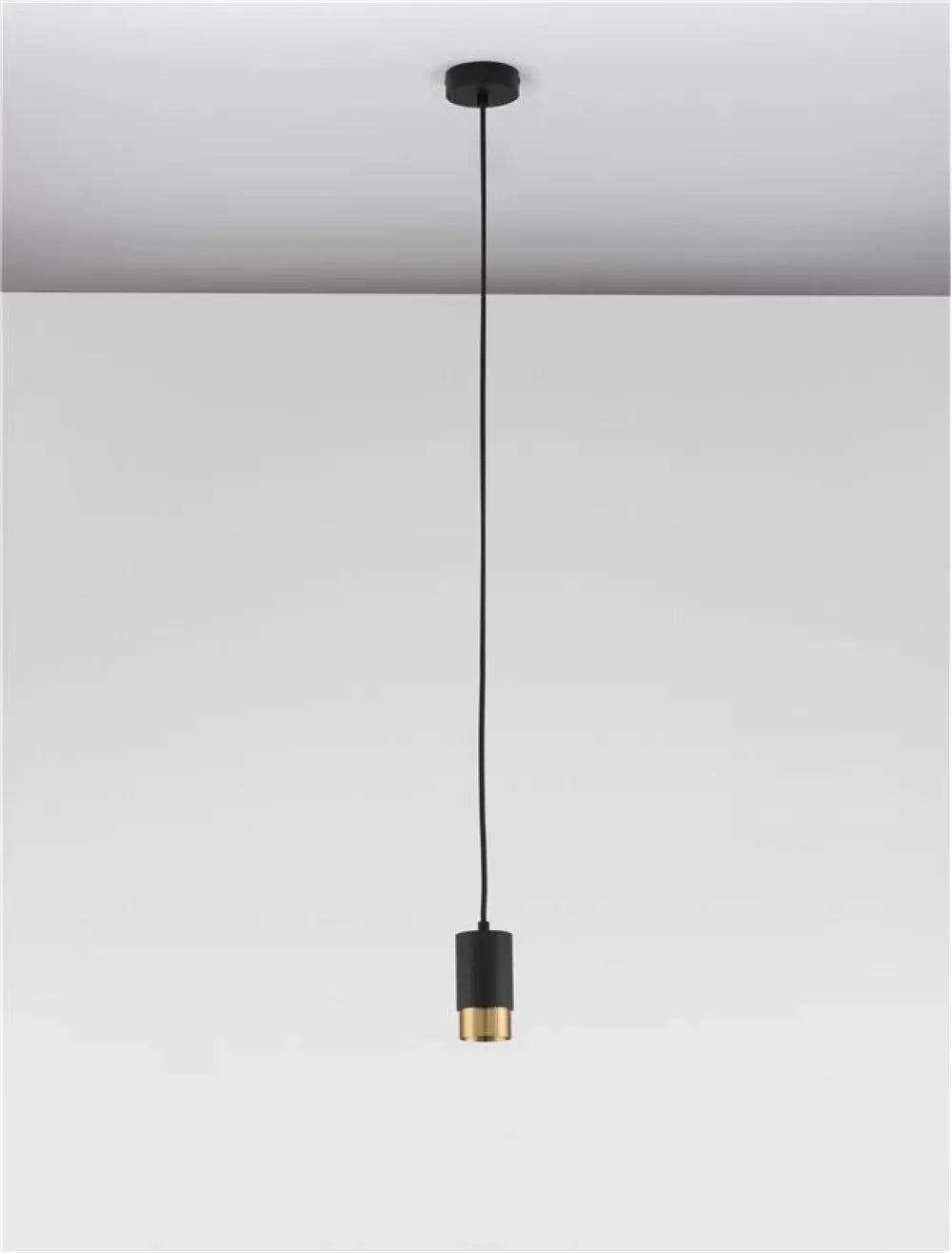 Pendul din Aluminiu Negru/Auriu H160.8xL5.9cm IP20 PONGO