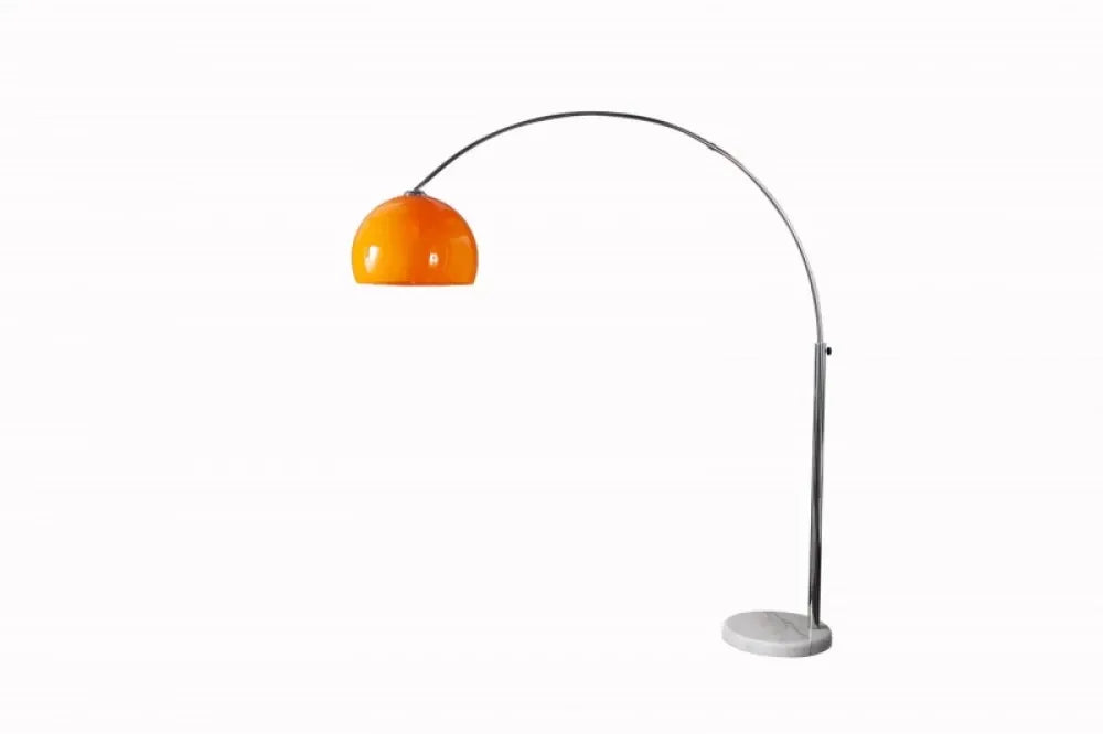 Lampa de podea din Marmura/Metal Alb si Plastic Portocaliu H175-205xL150-160cm Big Bow