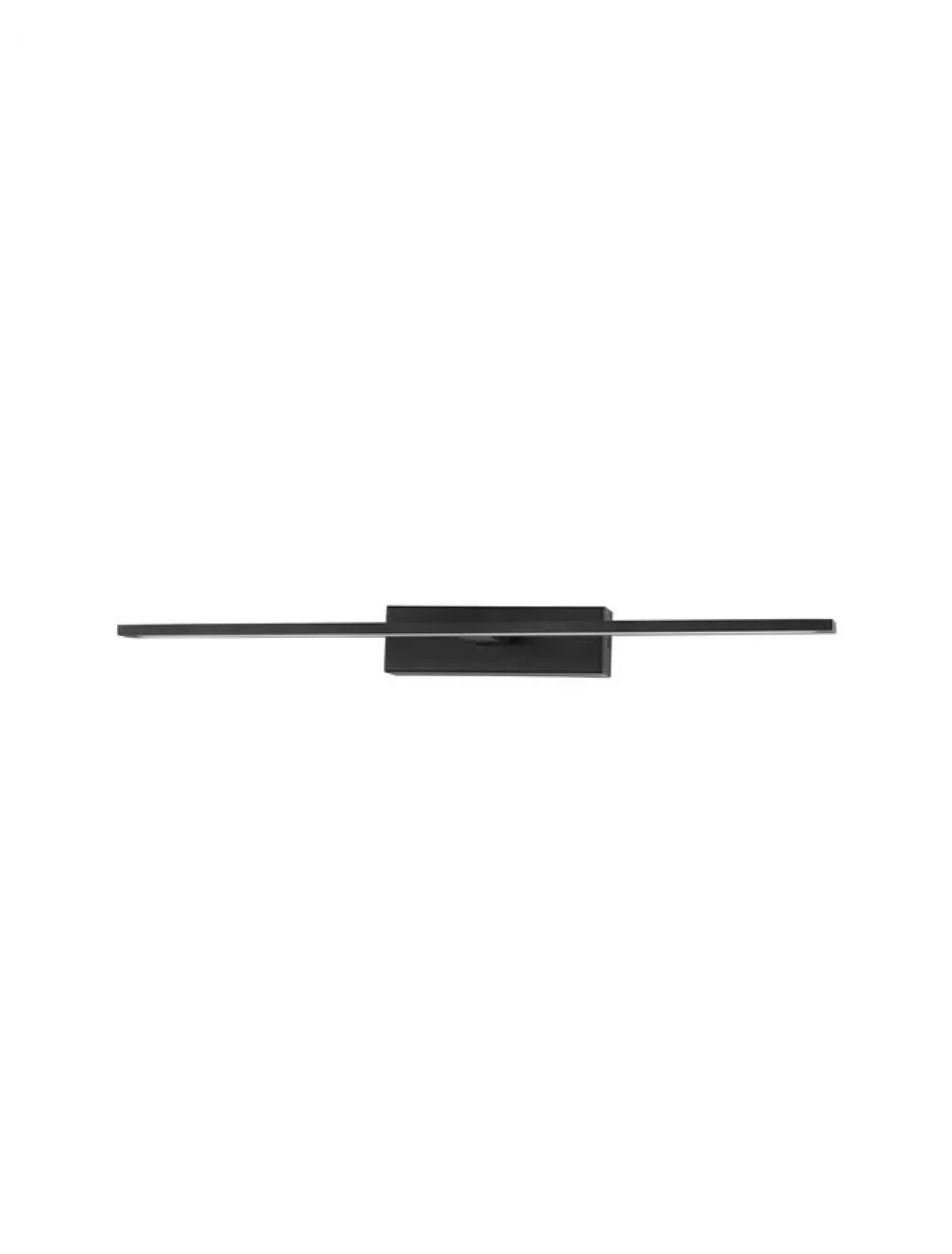 Aplica de perete structura din Aluminiu Negru si abajur din Acrilic Alb H6xL62cm IP44 20W 1615lm 3000k MONDRIAN