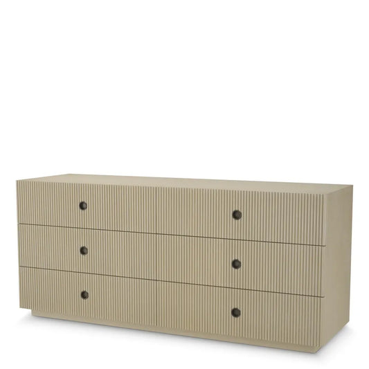 Comoda din Furnir de stejar Maro deschis L183xH81cm Dimitrios Eichholtz