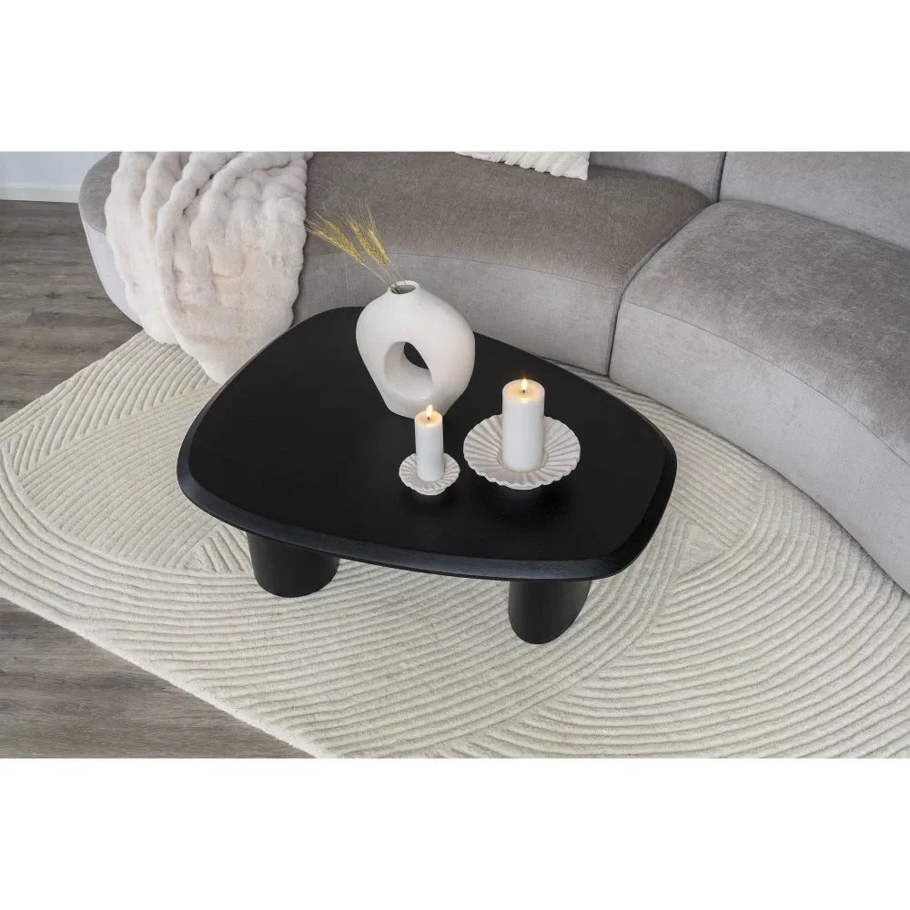 Set 2 suporturi lumanari din Ciment Alb H4,3/7,3xD11,1/21,5cm HN0915
