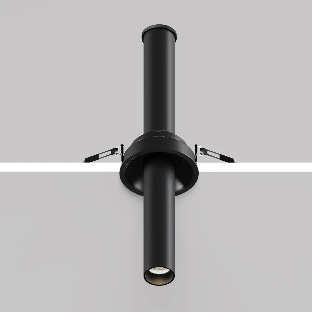 Spot incastrat din Aluminiu Negru H31.6xD3cm 7W 460lm 3000k Focus T