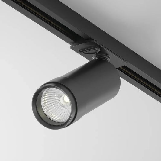 Spot pentru sina Unity din Aluminiu Negru H16xD5.5cm IP 20 12W 900lm 3000k Focus Zoom