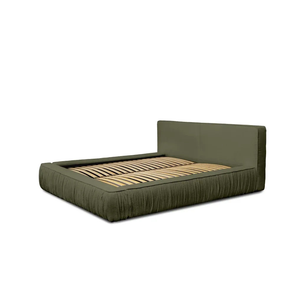 Pat 140x200cm tapitat cu Chenille Verde Naomi