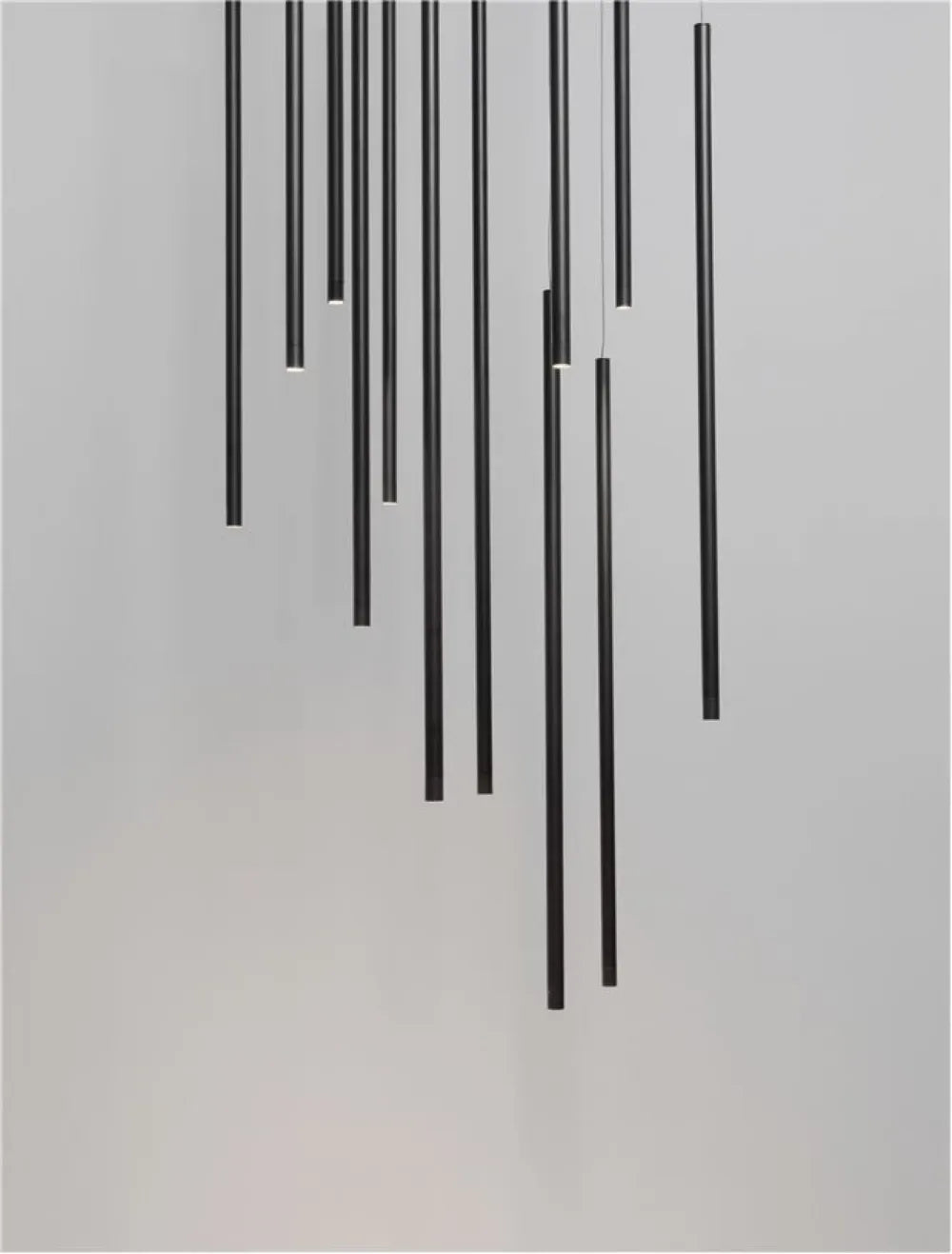 Candelabru din Aluminiu Negru H165xL50cm IP20 60W 2344lm 3000k ELETTRA