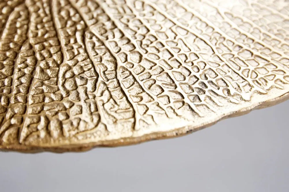 Masuta laterala din Metal Auriu L40xH59cm Leaf