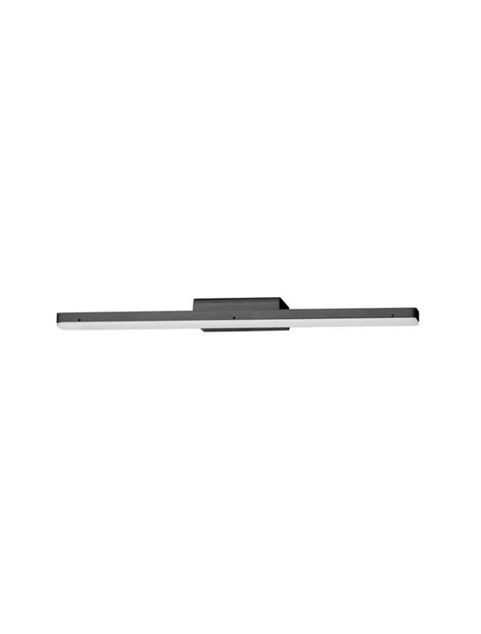 Aplica de perete structura din Aluminiu Gri si abajur din Acrilic Alb L45cm IP44 12W 874lm 3000k NYX