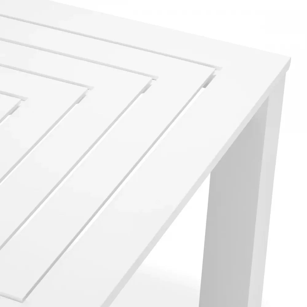 Masa de exterior din Metal Alb H74.5xL240cm Vistamar Eichholtz