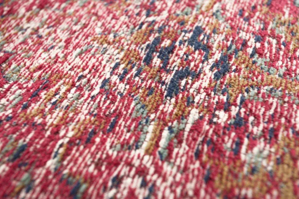 Perna de podea din Stofa Rosu H20xL70cm Old Marrakesh