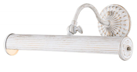 Aplica de perete reglabila din Metal Alb cu 2 becuri L36x22xH13cm Renoir