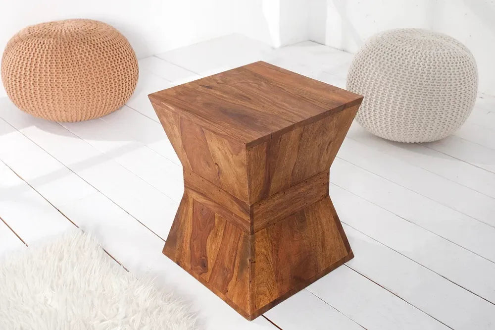 Masuta laterala din Lemn de sheesham Maro L35xH45cm Pyramid