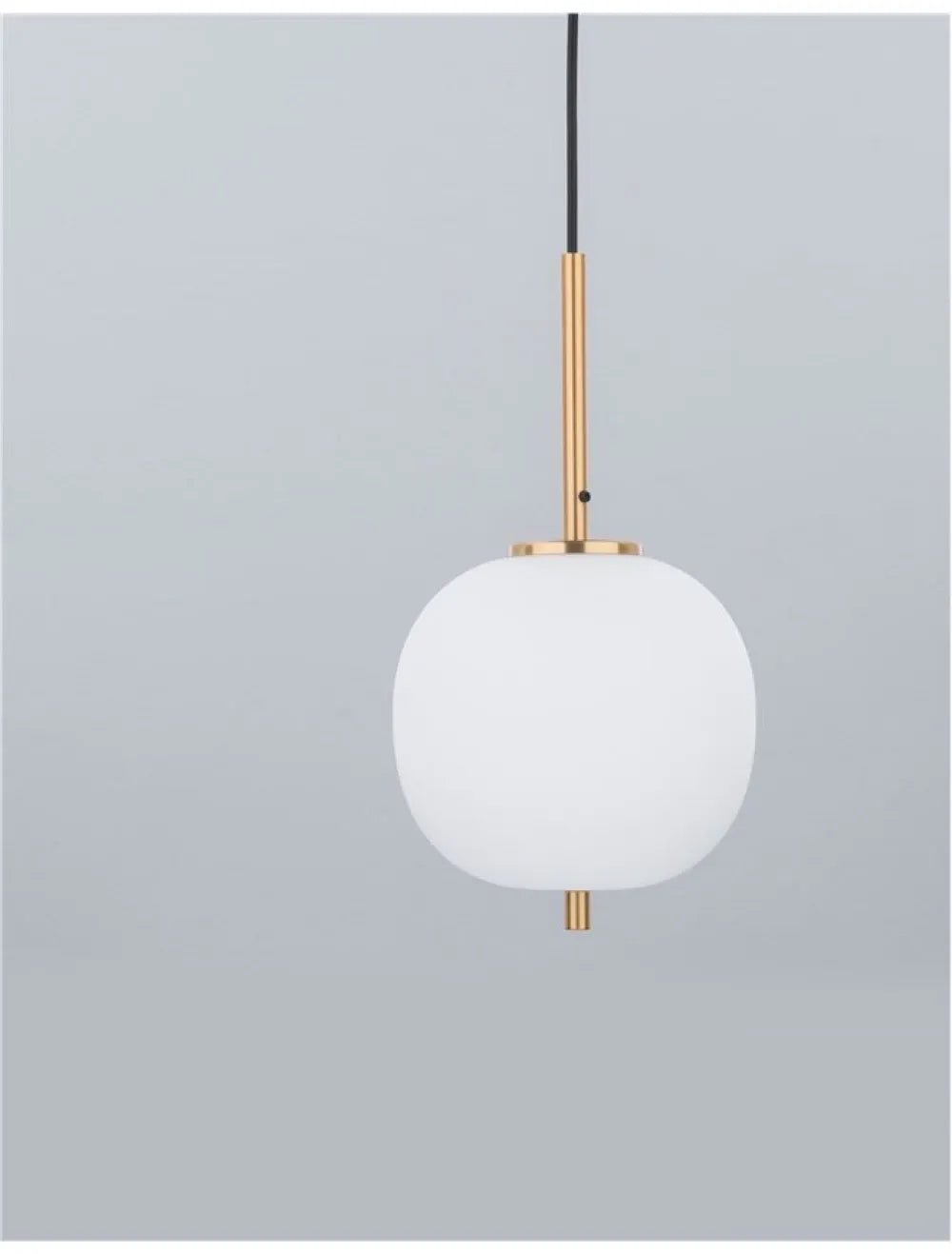 Pendul structura din Metal Auriu si abajur din Sticla Alb H120xL18.5cm IP20 LATO