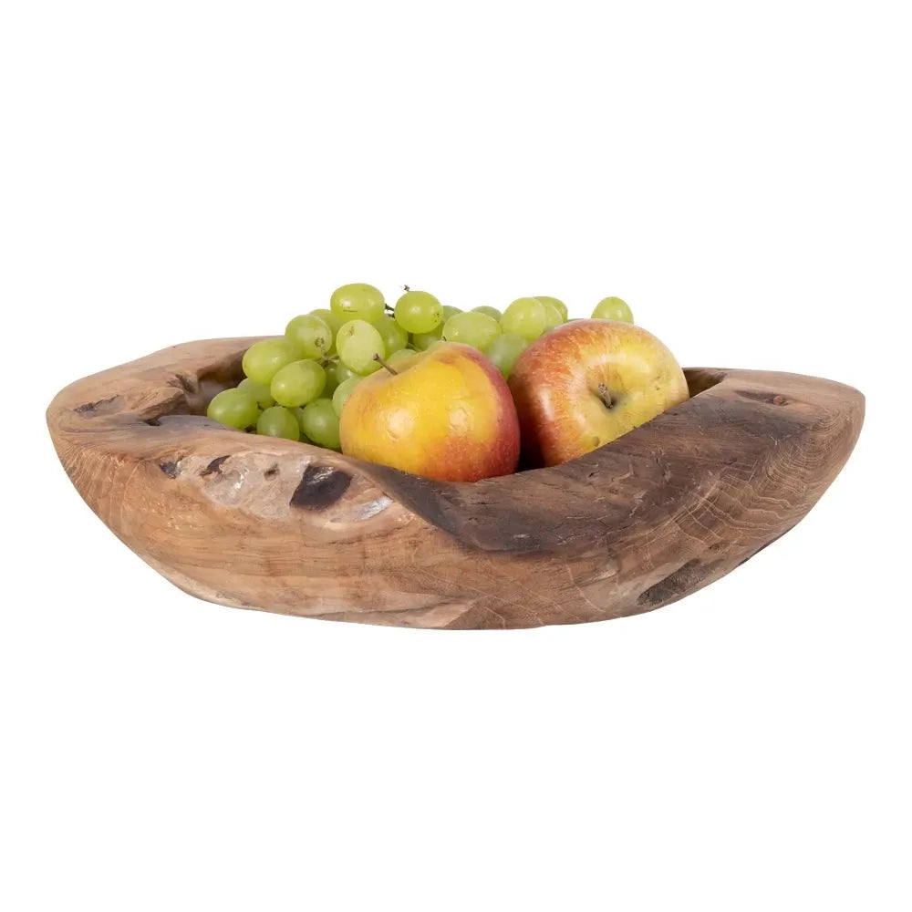 Bol decorativ din Lemn de tec Maro H10xD30cm Rio