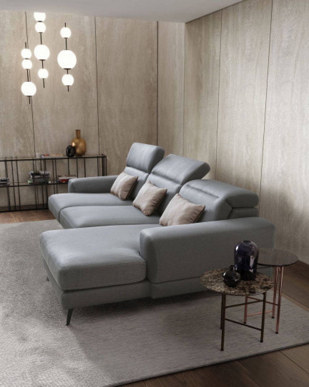 Coltar fix 3 locuri Harvey stil Modern L296cm