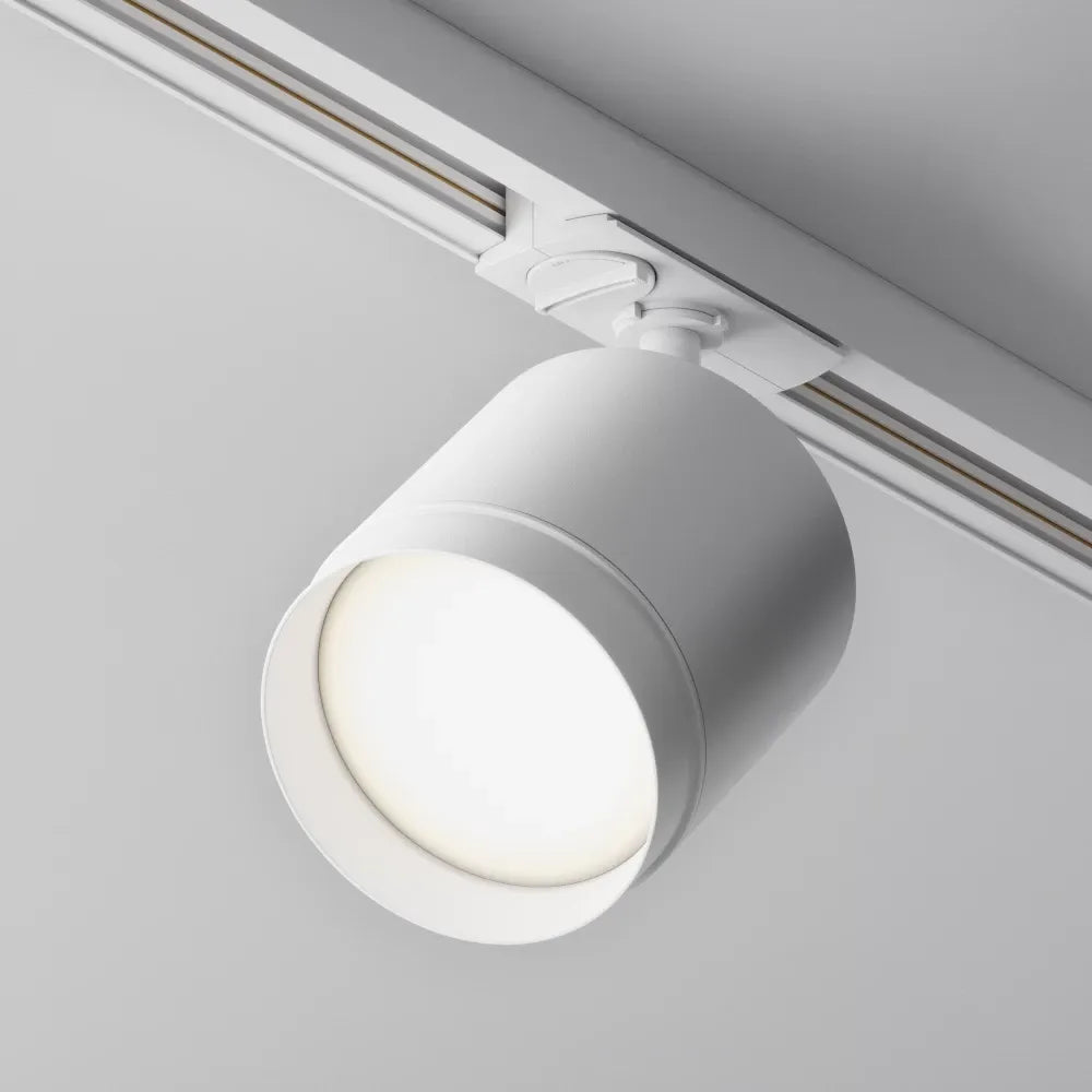 Spot pentru sina Unity din Aluminiu/Plastic Alb H14.8xD8.2cm Polar