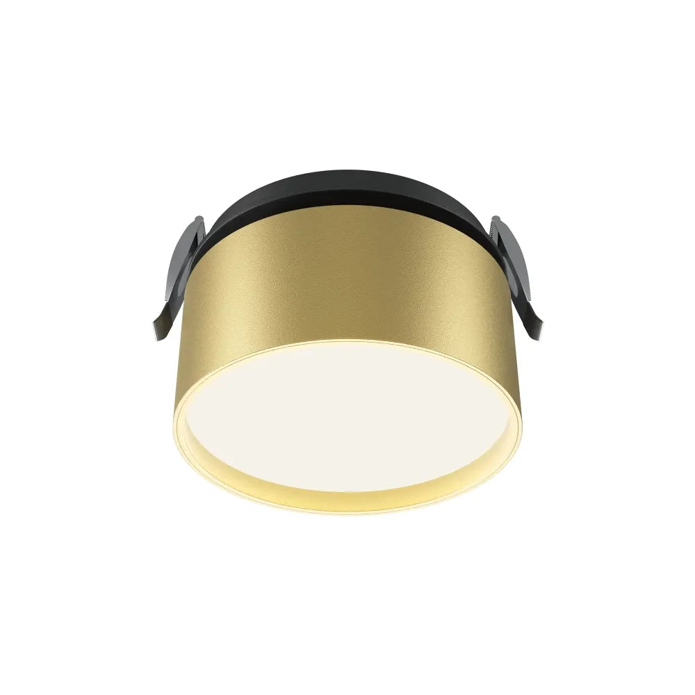 Spot incastrat din Aluminiu Negru/Auriu mat H6.6xD8.5cm 12W 620lm 2200-4000k Onda