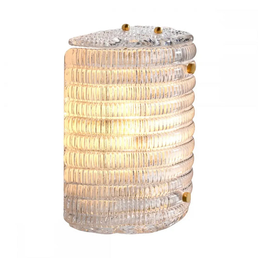 Aplica de perete din Metal Alama si Sticla Transparent H22xL20cm Elix Eichholtz