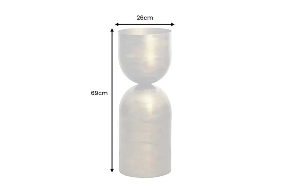 Ghiveci decorativ din Metal Alama H69xD26cm Sandglass Xl