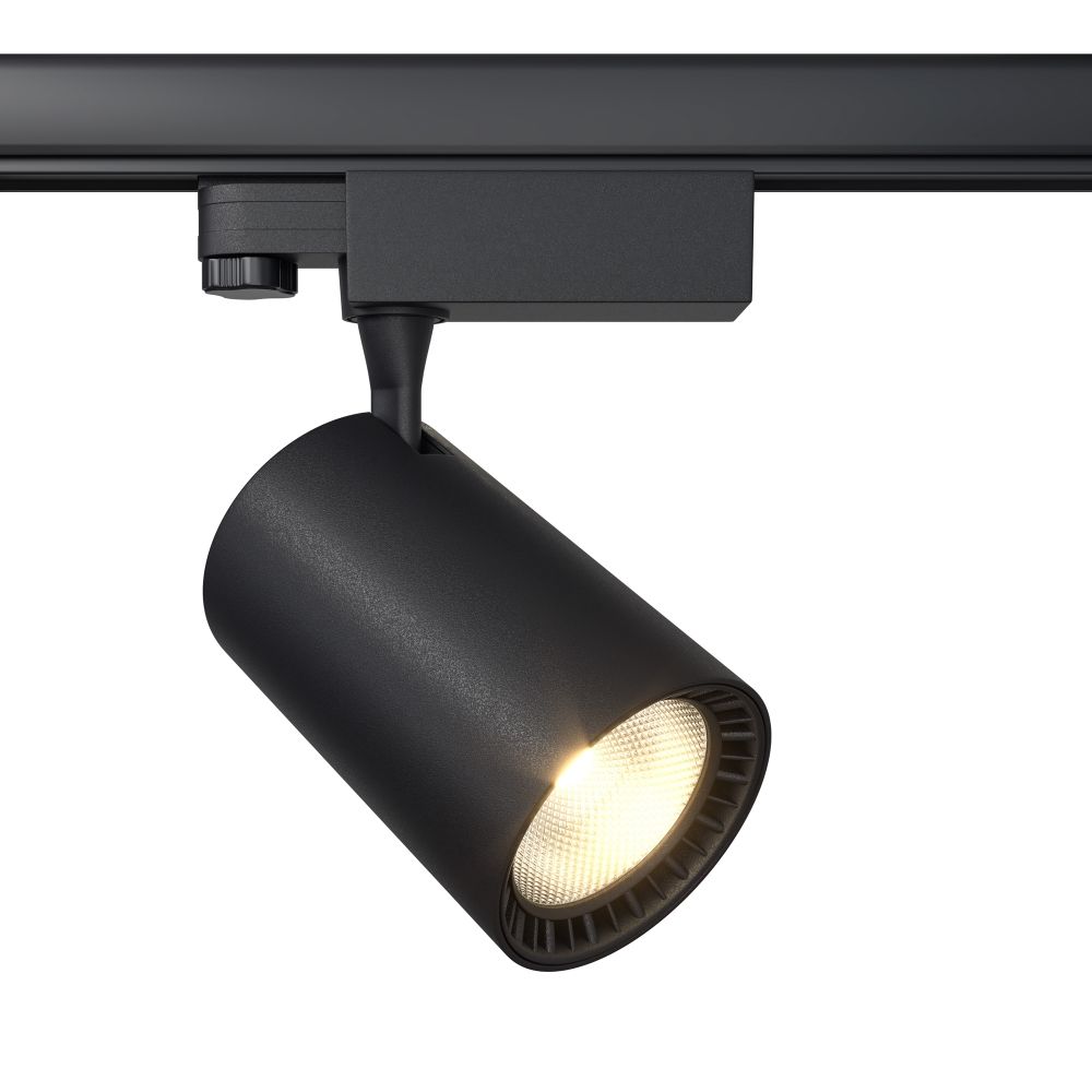 Spot pentru sina trifazata Trinity din Aluminiu Negru 26W 2690lm 3000k L14xH20cm Vuoro