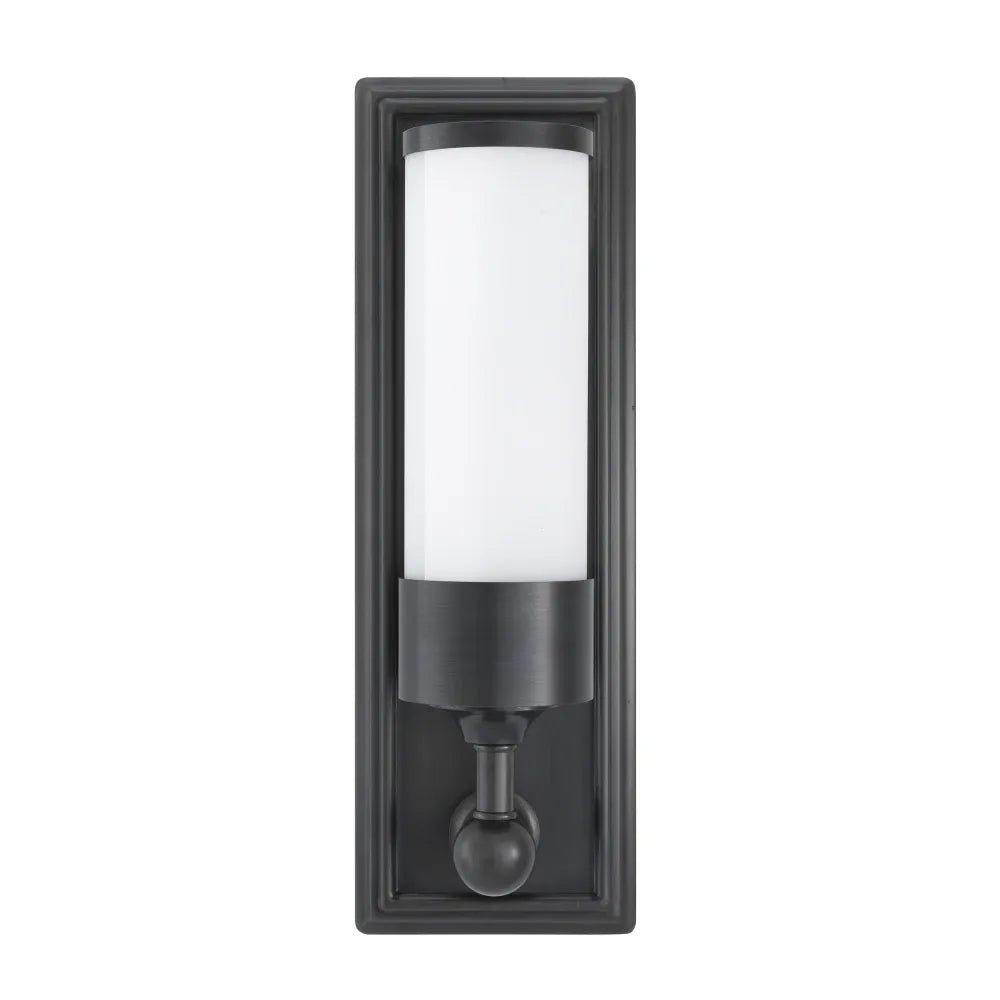 Aplica de perete din Metal Bronz si Sticla Alb H38xL12.5cm Valentine Eichholtz