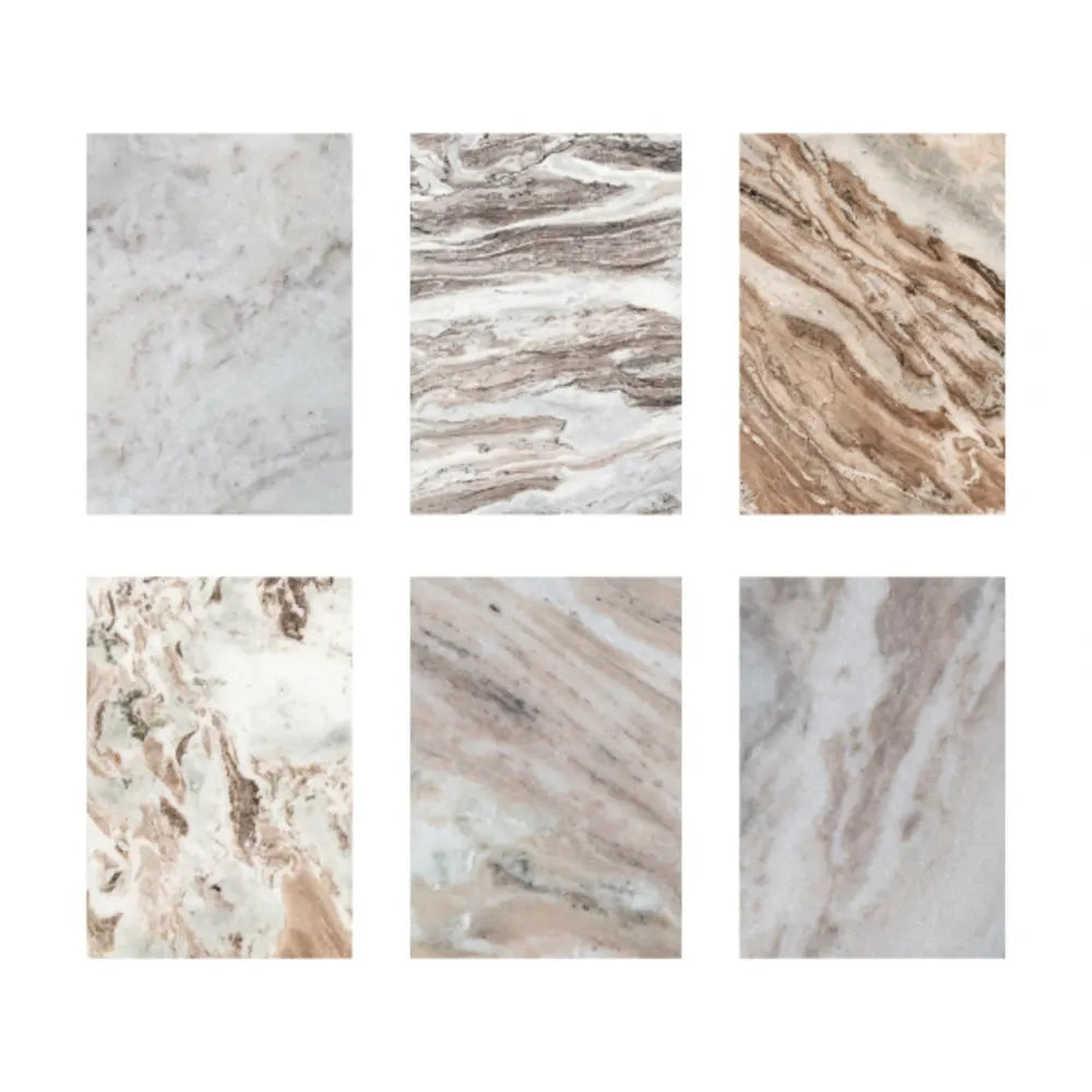 Birou din MDF/Metal Maro si Marmura Multicolor L160xH75cm Brando Richmond interiors