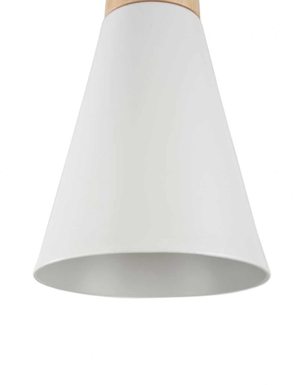 Pendul cu inaltime reglabila din Metal Alb D14xH142cm Bicones