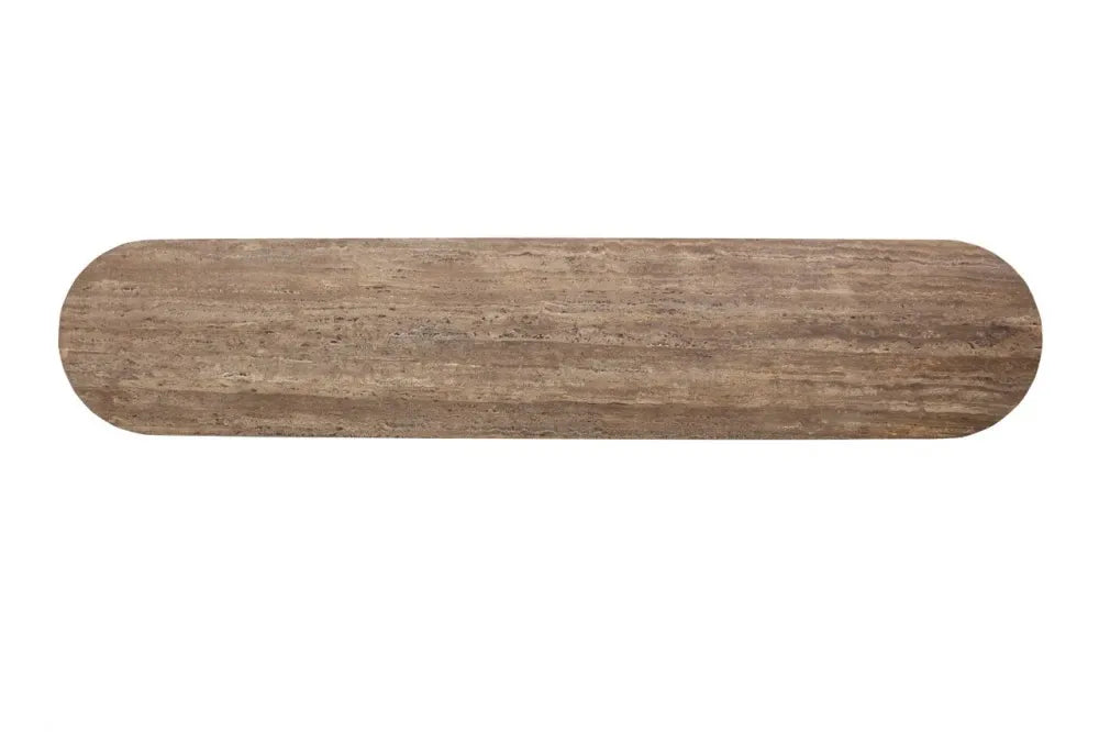 Comoda TV din MDF/Alama Maro si Travertin Maro L200xH50cm Russo Richmond interiors