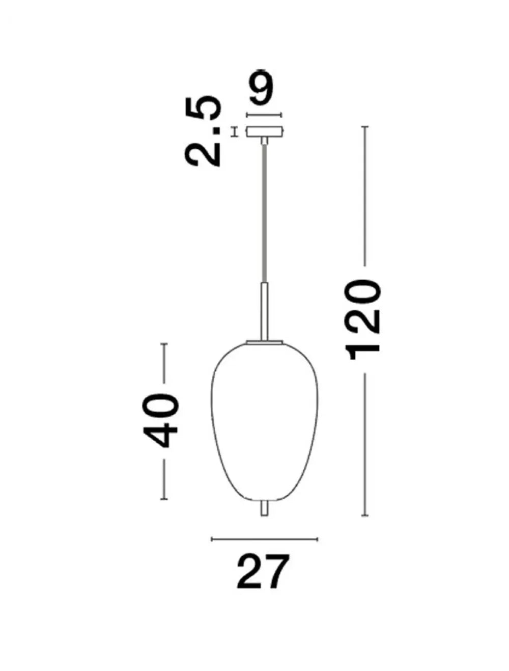 Pendul structura din Metal Auriu si abajur din Sticla Fumuriu H120xL27cm IP20 LATO