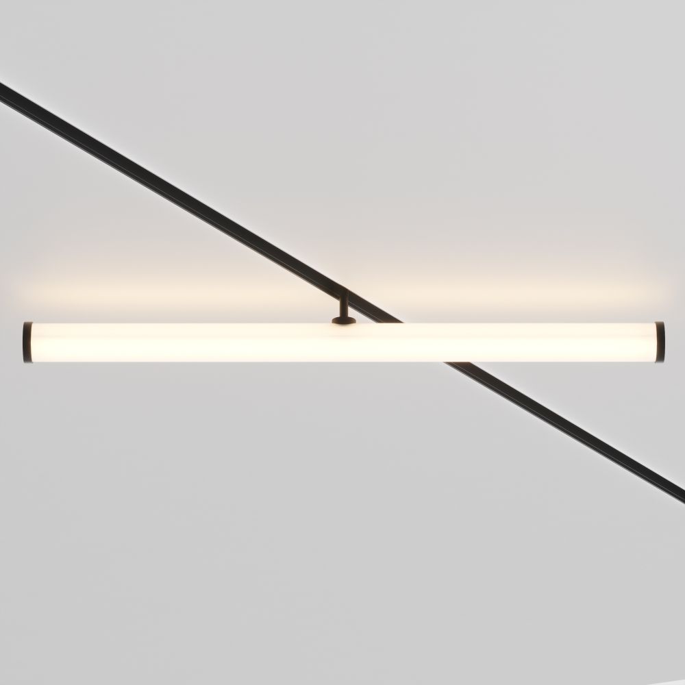 Spot pentru sina magnetica Exility din Aluminiu Negru 25W 1880lm 3000k L60xH10cm Larc