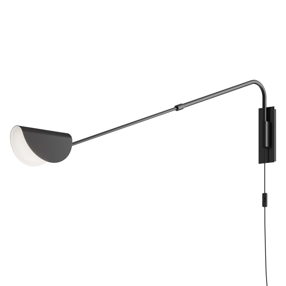 Aplica de perete Metal Negru L105xH36cm Mollis