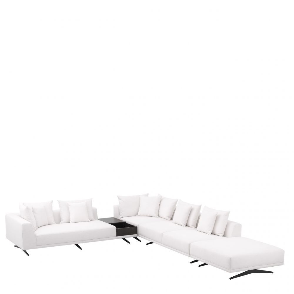Coltar Fix Endless Eichholtz din Stofa Avalon Alba L340cm