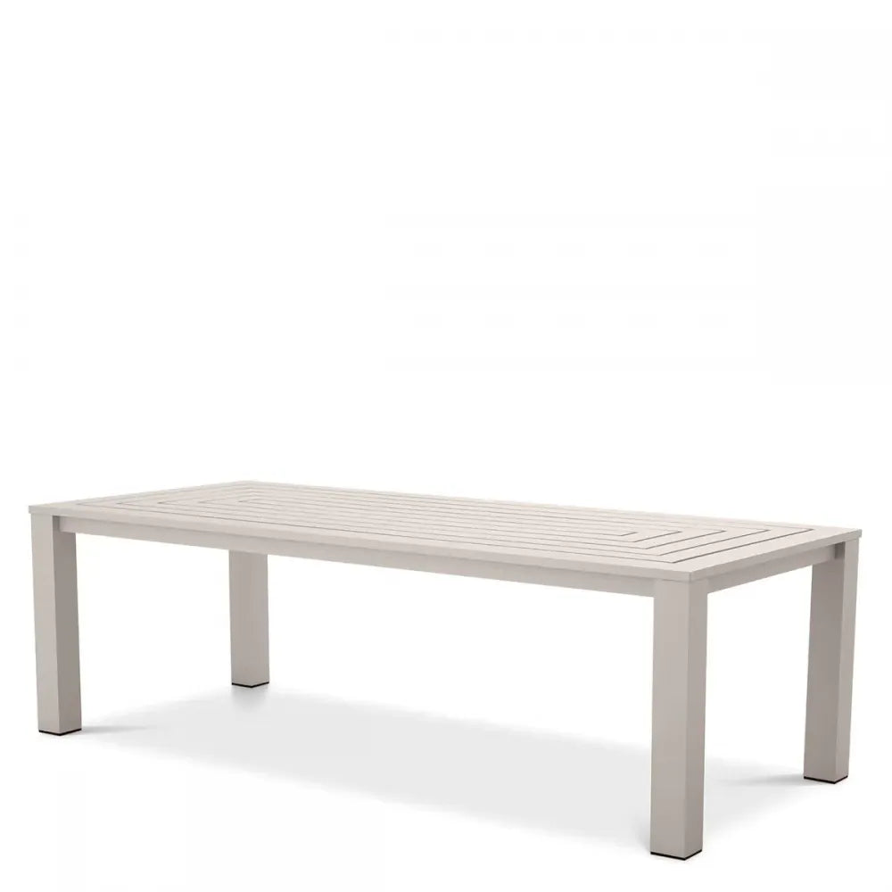 Masa de exterior din Metal Bej H74.5xL240cm Vistamar Eichholtz
