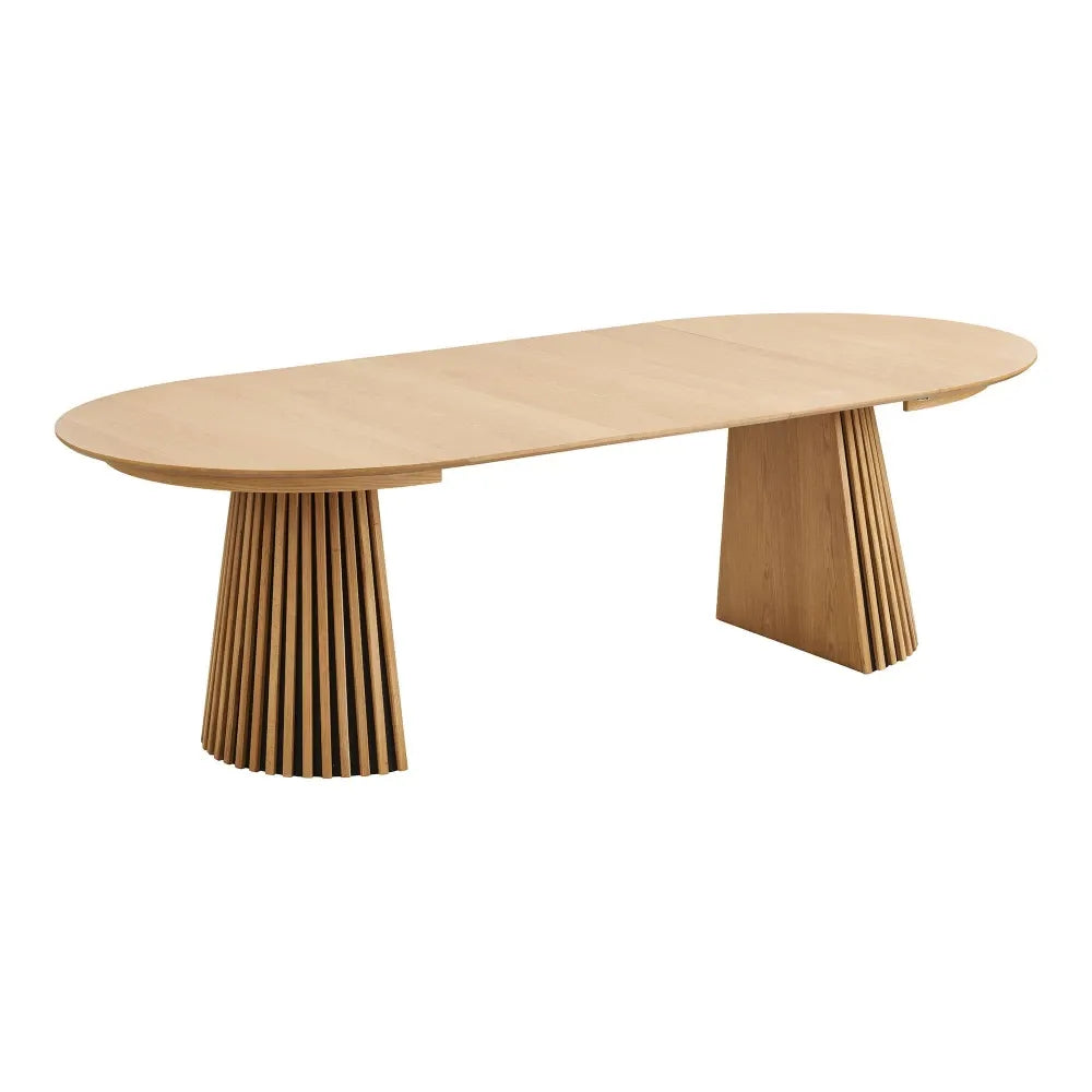 Masa extensibila din Furnir de stejar/MDF Maro L120-240xH75cm Osaka