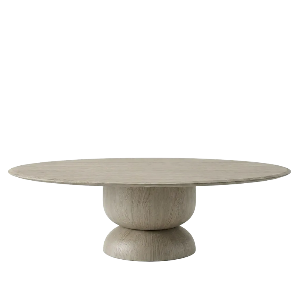 Masa dining Ovala din Lemn de Stejar in dimensiuni multiple Silence