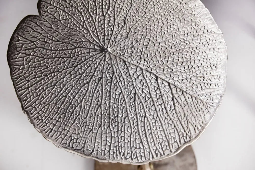Masuta laterala din Metal Argintiu L40xH59cm Abstract