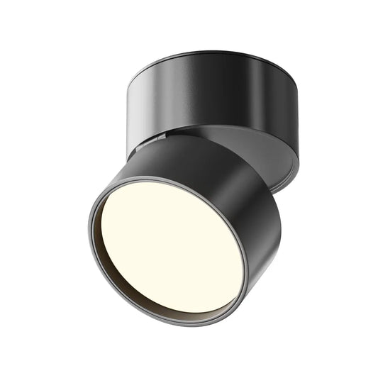 Spot aplicat din Aluminiu Negru H8xD8.5cm Onda