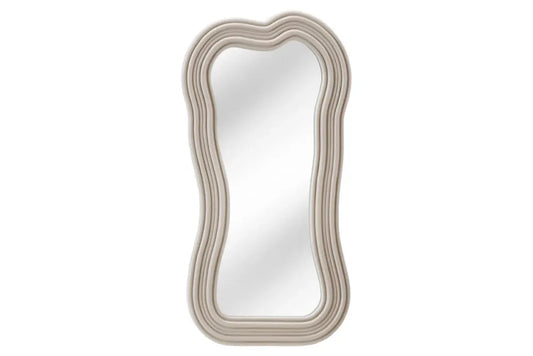 Oglinda cu rama din Poliuretan/MDF Bej H100xL52cm Alice Ii