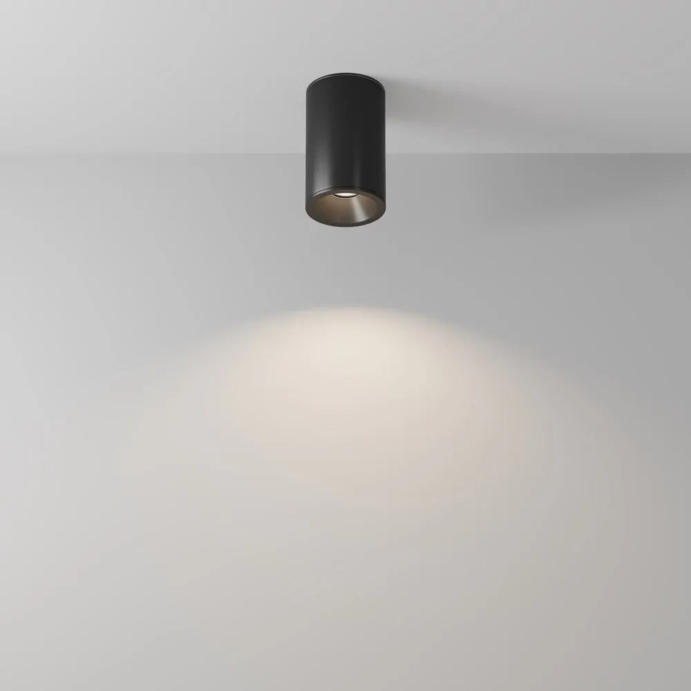 Spot aplicabil din Aluminiu Negru H10.5xD6.5cm IP 65 GU10 50W Zoom