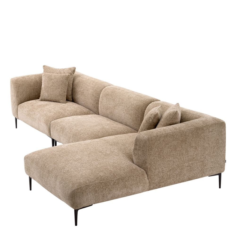 Coltar fix Firenze Eichholtz din Stofa Lyssa Bej nisip L343cm