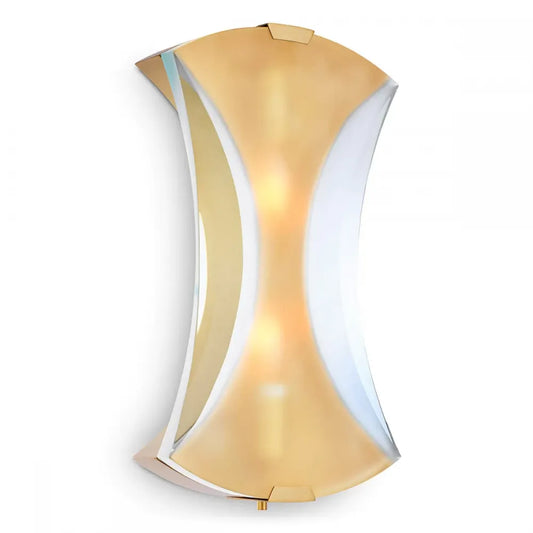 Aplica de perete din Metal Alama si Sticla Transparent H37.5xL21.5cm Virgil Eichholtz