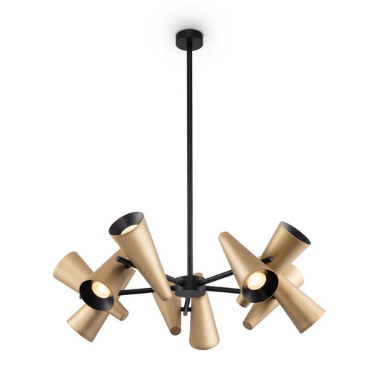 Lustra din Metal Alama cu 10 becuri GU10 50W D69xH86cm Giro