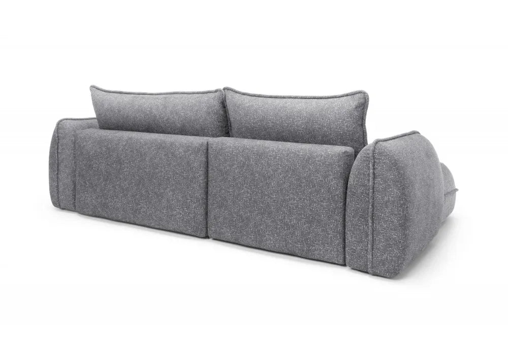 Coltar extensibil cu spatiu depozitare din Stofa Gri deschis Visby