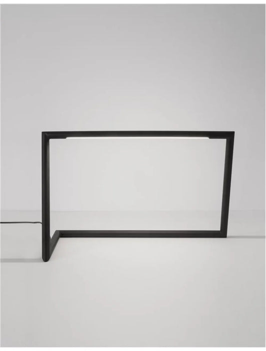 Veioza din Aluminiu Negru H25.5xL40cm IP20 7W 450lm 3000k ENSIO